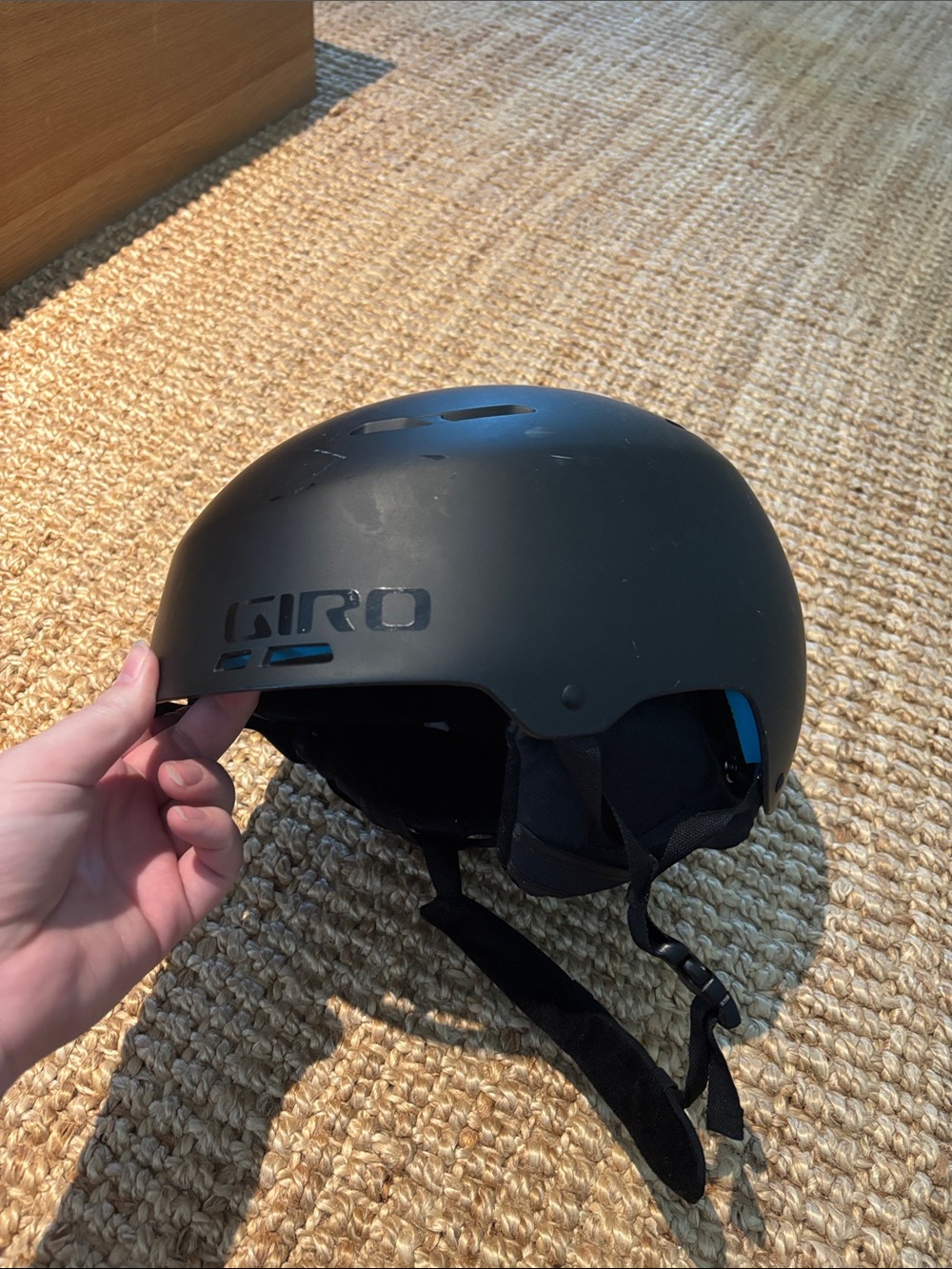 Giro Black Multi-Sport Helmet with Subtle Blue Accents